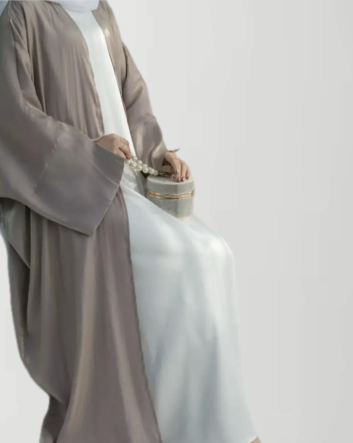 ABAYA | ZAMZAM | LIGHTROSA-SILVER