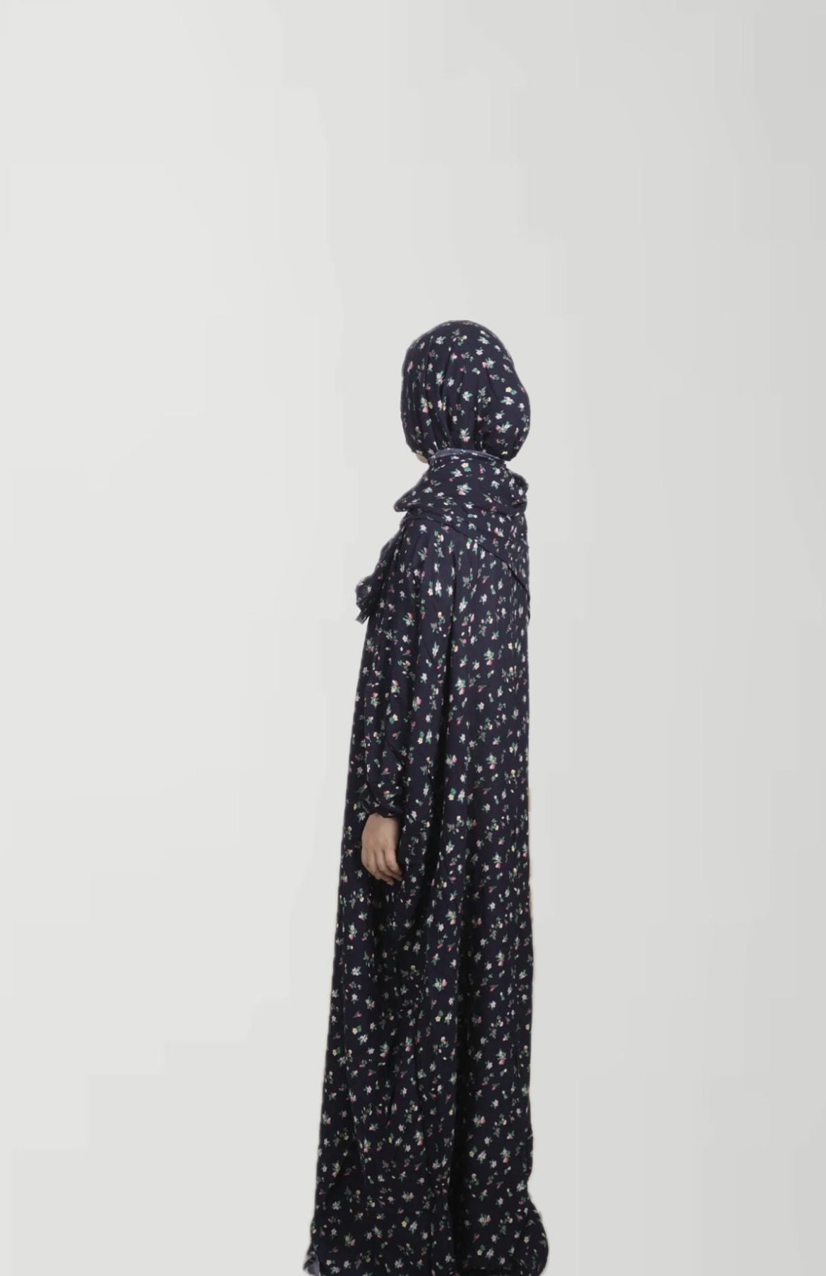 PRAYER DRESS | BLUE-WHITE