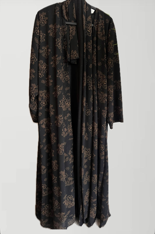 ABAYA | NIGHT | BROWN OPEN