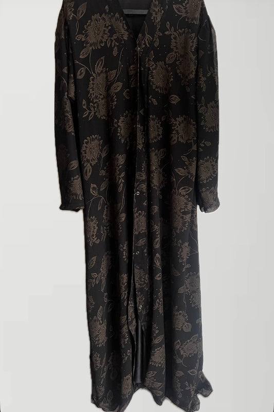 ABAYA | NIGHT | BEIGE OPEN | OHNE HIJAB