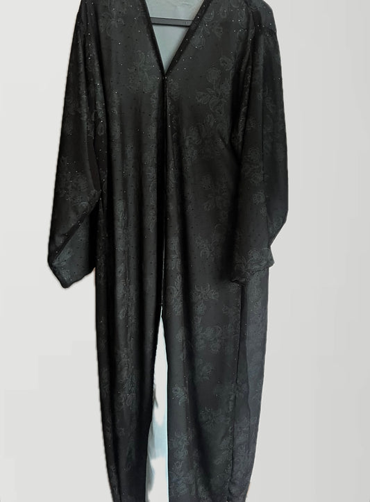 ABAYA | NIGHT | TÜRKIS OPEN | OHNE HIJAB