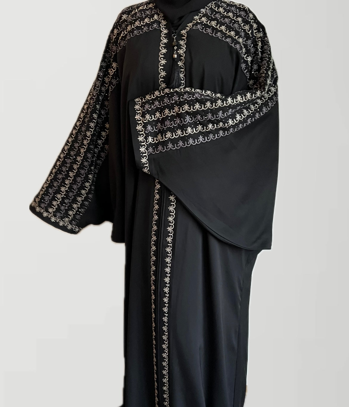 ABAYA | DUBAI | BLACK-CREME
