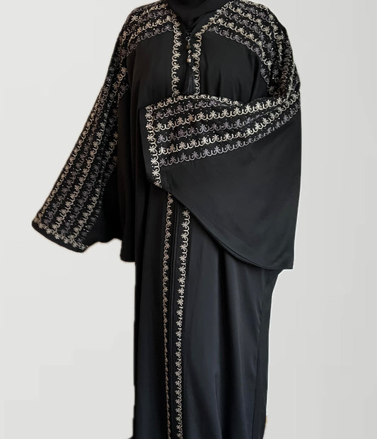 ABAYA | DUBAI | BLACK-CREME