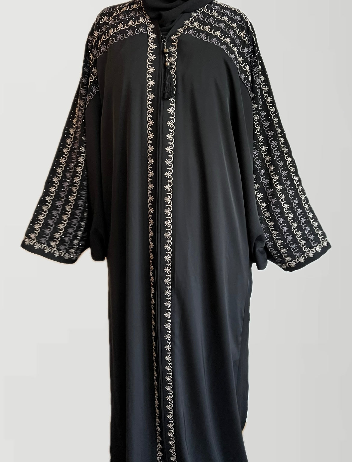 ABAYA | DUBAI | BLACK-CREME