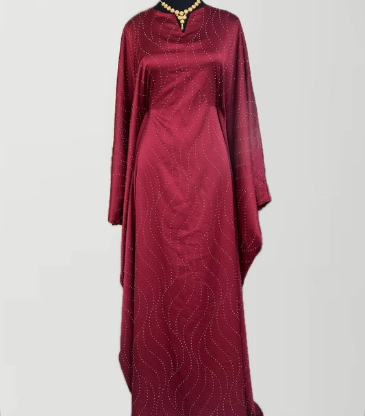 ABAYA PEARL | RED
