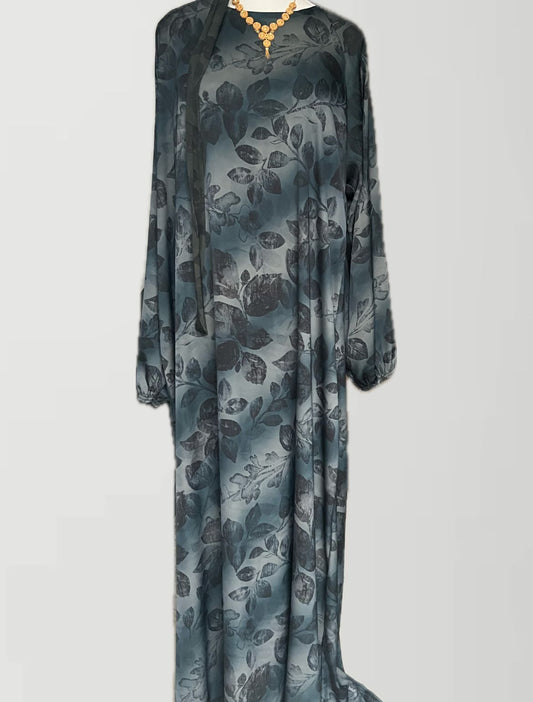 ABAYA SATIN | BLUE
