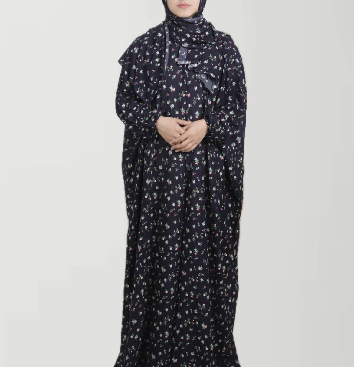 PRAYER DRESS | BLUE-WHITE