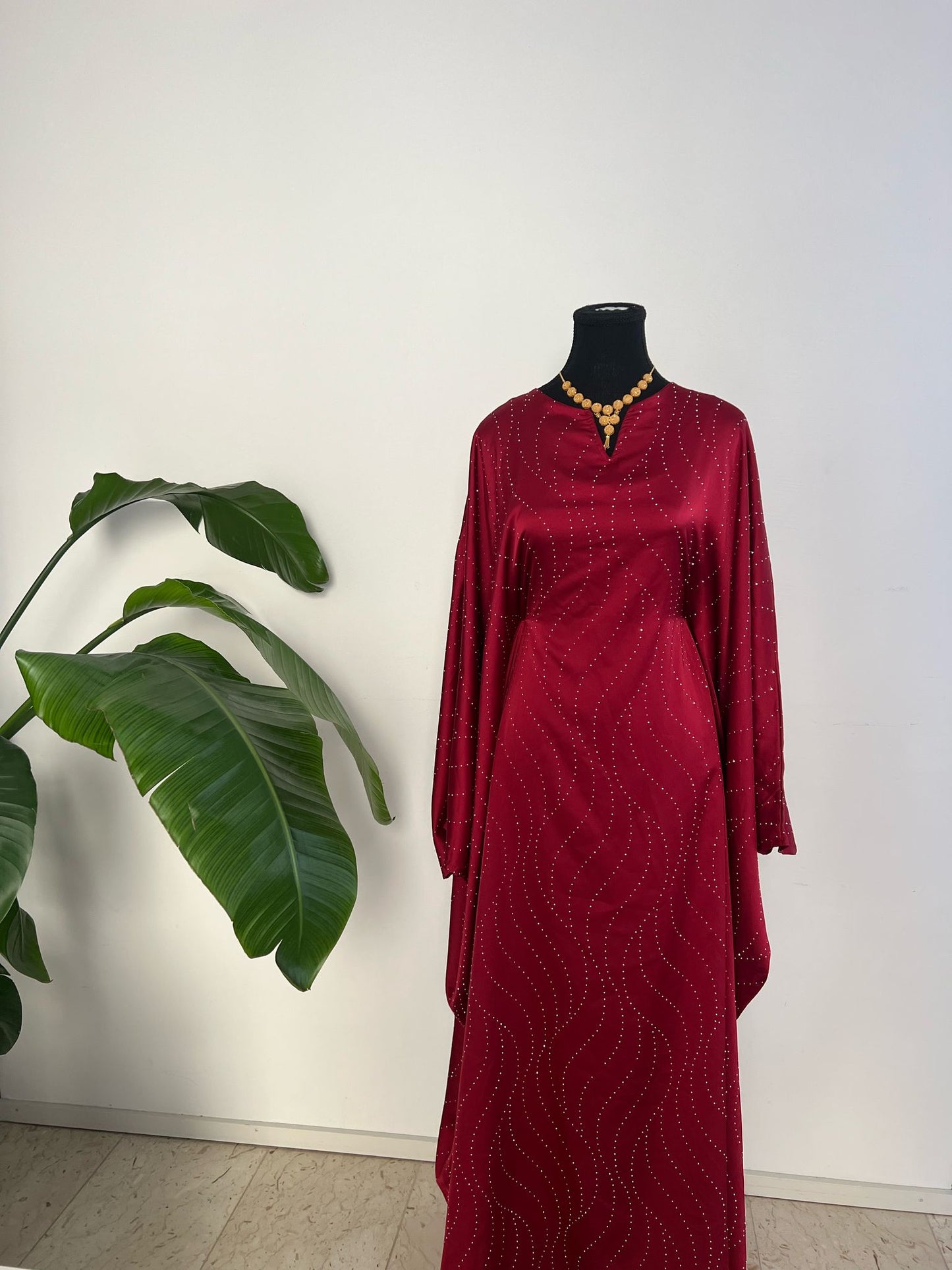 ABAYA PEARL | RED